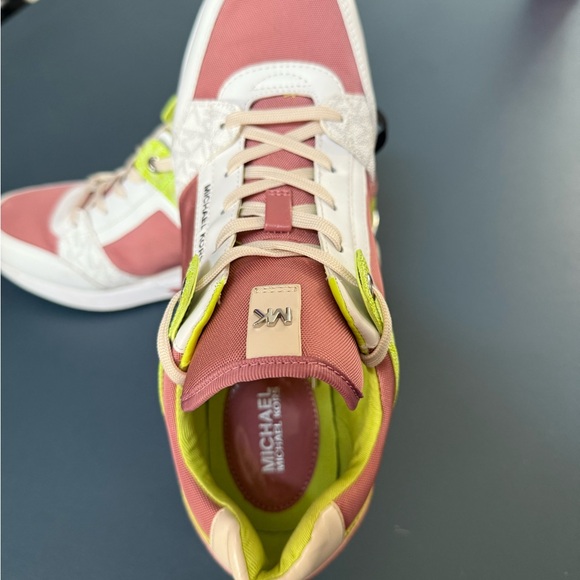 Michael Kors Women's Pink and Lime Sneakers NWOB - Picture 6 of 6